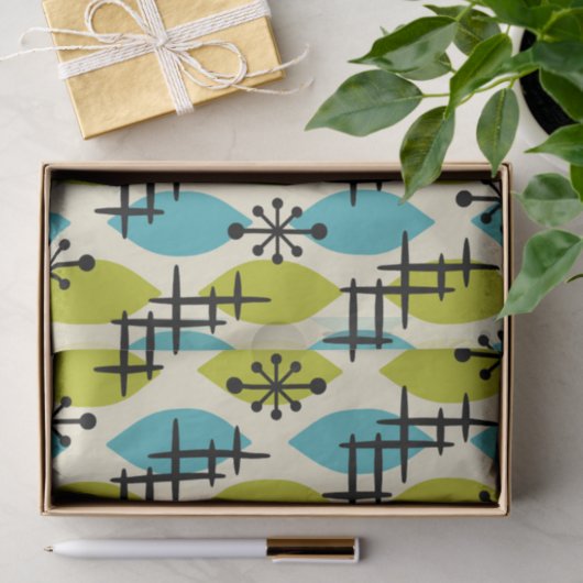 Modernes Atomfallmuster des Mittelalters Seidenpapier (Geschenk)