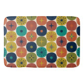 Modernes AtomFuture Retro-Muster Mitte des Jahrhun Badematte (Vorderseite)