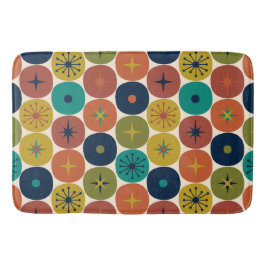 Modernes AtomFuture Retro-Muster Mitte des Jahrhun Badematte