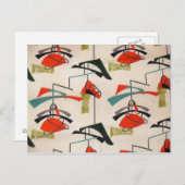 Modernes Atommaterial - Postkarte Mitte des Jahrhu (Vorne/Hinten)