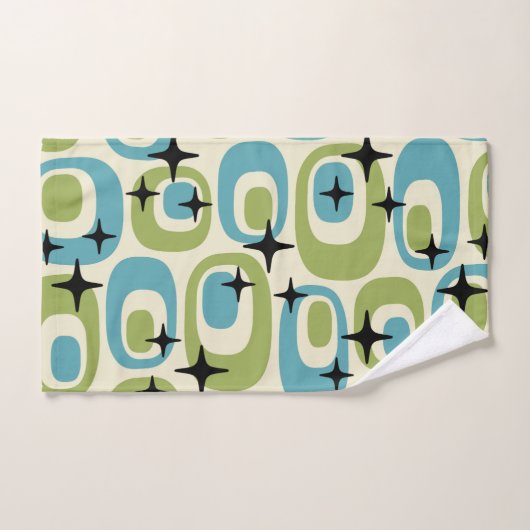 Modernes Atommuster aus dem Mittelalter Badhandtuch Set (Handtuch)