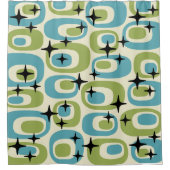 Modernes Atommuster aus dem Mittelalter Duschvorhang (Vorderseite)