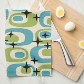 Modernes Atommuster aus dem Mittelalter Geschirrtuch (Viertel Falte)