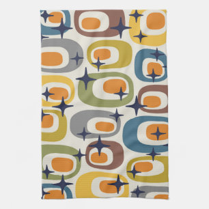 Modernes Atommuster aus dem Mittelalter Geschirrtuch