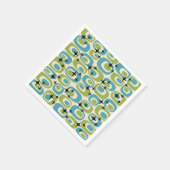 Modernes Atommuster aus dem Mittelalter Serviette (Ecke)