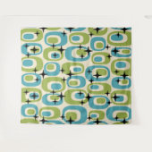 Modernes Atommuster aus dem Mittelalter Wandteppich (Vorderseite (Horizontal))