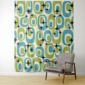 Modernes Atommuster aus dem Mittelalter Wandteppich (Beispiel)