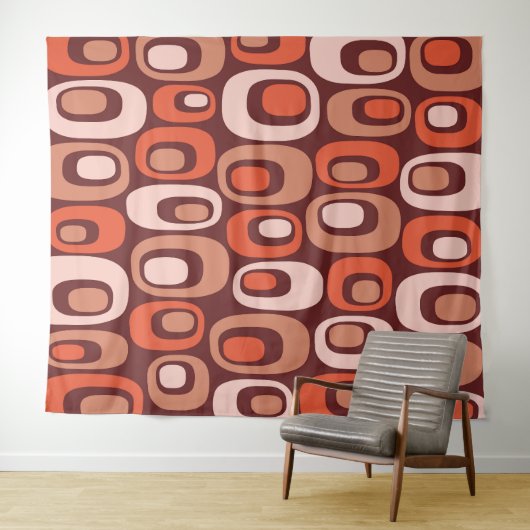 Modernes Atommuster aus dem Mittelalter Wandteppich (Beispiel (Horizontal))