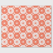 Modernes Atomreaktor Orange aus dem Mittelalter Geschenkpapier (Flach)