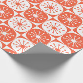 Modernes Atomreaktor Orange aus dem Mittelalter Geschenkpapier (Ecke)