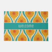 Modernes Atomtropfenmuster aus dem Mittelalter Fußmatte (Vorderseite)