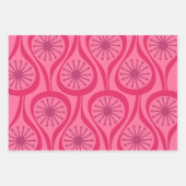 Modernes Atomtropfenmuster aus dem Mittelalter in Geschenkpapier Set (Vorderseite)