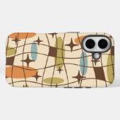 Modernes Atomzeitalter - kosmisches Muster des Mit Case-Mate iPhone Hülle (Rückseite (Horizontal))