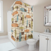 Modernes Atomzeitalter - kosmisches Muster des Mit Duschvorhang (Beispiel)