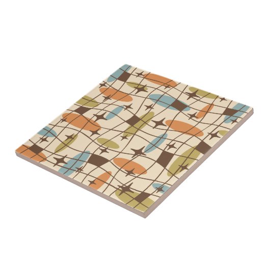 Modernes Atomzeitalter - kosmisches Muster des Mit Fliese (Seite)