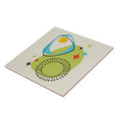 Modernes Atomzeitalter Mitte 14 Grün, Blau Fliese (Seite)