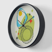 Modernes Atomzeitalter Mitte 14 Grün, Blau Uhr (Winkel)