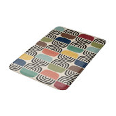 Modernes Atomzeitalter Mitte des Jahrhunderts Badematte (Schrägansicht)