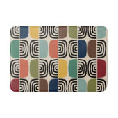 Modernes Atomzeitalter Mitte des Jahrhunderts Badematte (Vorderseite)