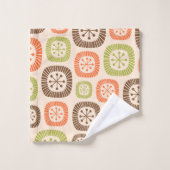 Modernes Atomzeitalter Mitte des Jahrhunderts Badhandtuch Set (Waschlappen)