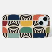 Modernes Atomzeitalter Mitte des Jahrhunderts Case-Mate iPhone Hülle (Rückseite (Horizontal))