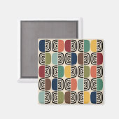 Modernes Atomzeitalter Mitte des Jahrhunderts Magnet (Vorderseite/Rückseite)