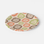 Modernes Atomzeitalter Mitte des Jahrhunderts Pappteller (Schrägansicht)