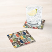 Modernes Atomzeitalter Mitte des Jahrhunderts Rechteckiger Pappuntersetzer (Vor Ort)