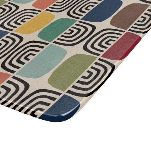 Modernes Atomzeitalter Mitte des Jahrhunderts Schneidebrett (Ecke)