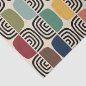 Modernes Atomzeitalter Mitte des Jahrhunderts Seidenpapier (Ausschnitt)