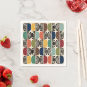 Modernes Atomzeitalter Mitte des Jahrhunderts Serviette (Beispiel)