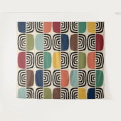 Modernes Atomzeitalter Mitte des Jahrhunderts Wandteppich (Vorderseite (Horizontal))