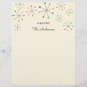 Modernes Atomzeitalter Retro Letterhead aus dem Mi (Vorderseite)