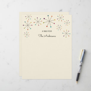 Modernes Atomzeitalter Retro Letterhead aus dem Mi