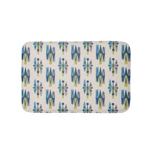 Modernes Atomzeitmuster des Mittelalters Badematte (Vorderseite)