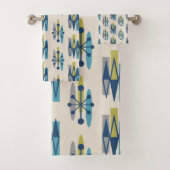 Modernes Atomzeitmuster des Mittelalters Badhandtuch Set (Insitu)