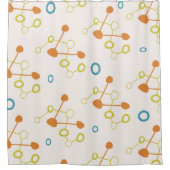 Modernes Atomzeitmuster des Mittelalters Duschvorhang (Vorderseite)