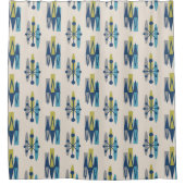 Modernes Atomzeitmuster des Mittelalters Duschvorhang (Vorderseite)