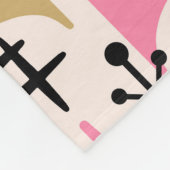 Modernes Atomzeitmuster des Mittelalters Fleecedecke (Ecke)