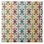 Modernes Atomzeitmuster des Mittelalters Fliese (Vorderseite)