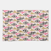 Modernes Atomzeitmuster des Mittelalters Geschirrtuch (Horizontal)