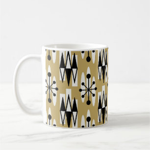 Modernes Atomzeitmuster des Mittelalters Kaffeetasse