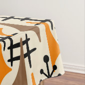 Modernes Atomzeitmuster Mitte des Jahrhunderts Tischdecke (Beispiel)