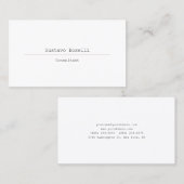 Modernes attraktives Berufliches, einfaches Schlic Visitenkarte (Vorne/Hinten)