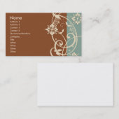 Modernes Aufflackern Visitenkarte (Vorne/Hinten)