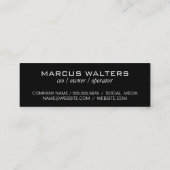 Modernes, ausdrucksvolles Symbol für Weinglas Mini Visitenkarte (Rückseite)