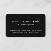 Modernes, ausdrucksvolles Symbol für Weinglas Visitenkarte (Rückseite)