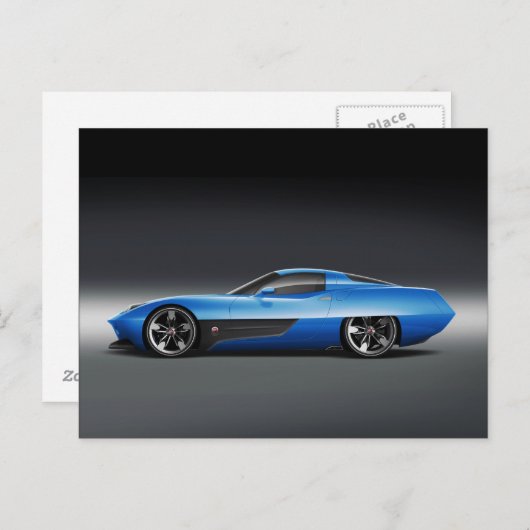 Modernes Auto 27 Postkarte (Vorne/Hinten)