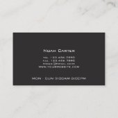 Modernes Auto für Berufliche Dealingrechte Visitenkarte (Rückseite)