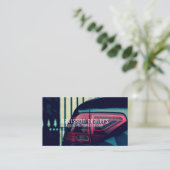 Modernes Auto für den Automobilbau Visitenkarte (Stehend Vorderseite)